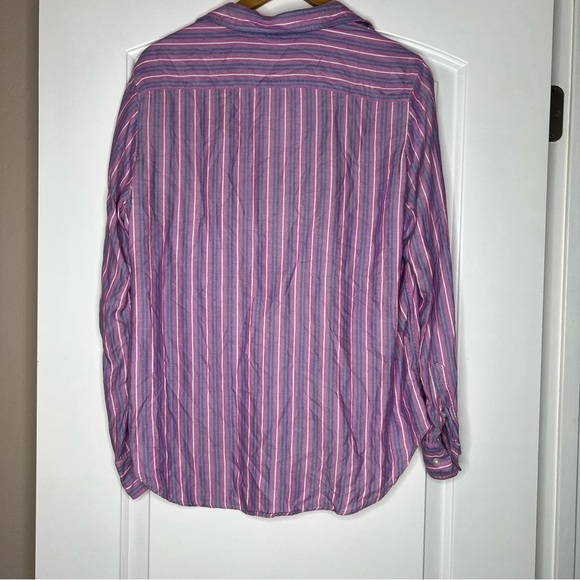 Frank and Eileen Eileen pink striped button down size XS - Picture 10 of 10